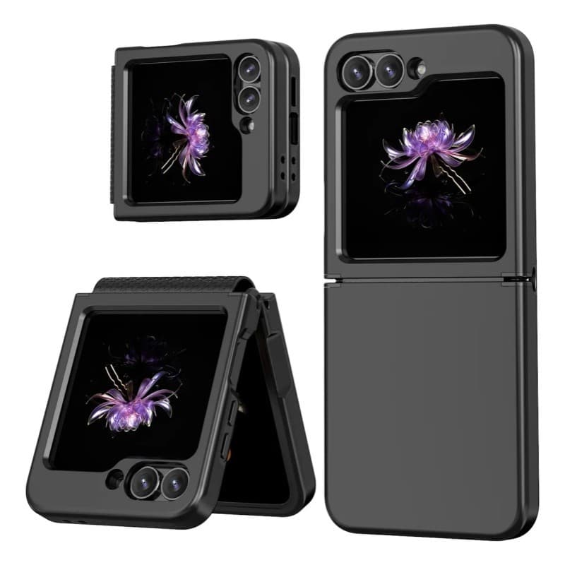 Capinha de Celular para  Z Flip 6- TPU/ Policarbonato - Preto