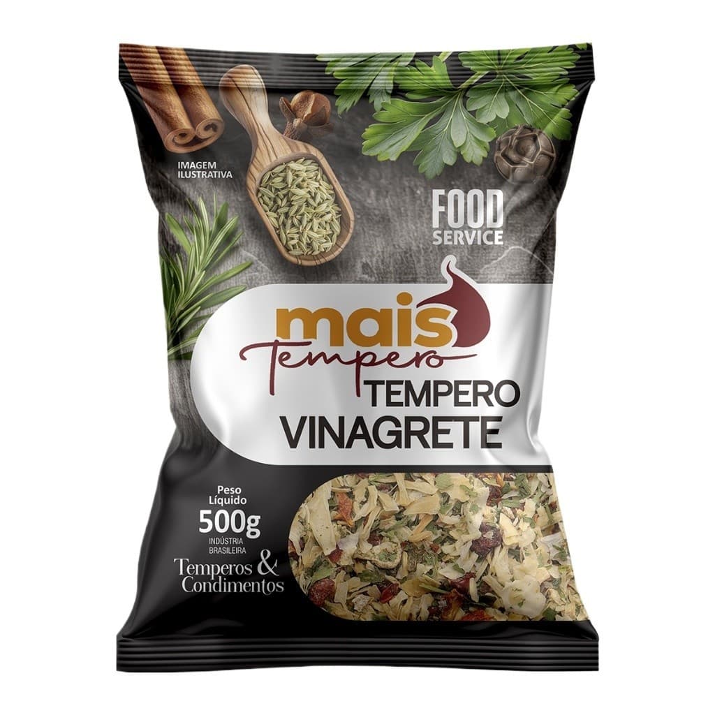Vinagrete Tempero - 500g Especiarias e Condimentos - Mais Tempero Oficial