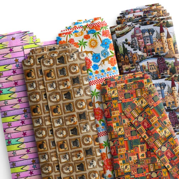 Tecido Tricoline Digital Estampas Retalhos Pets Arco Íris Cidade Lápis 100% Algodão Cozinha Chic
