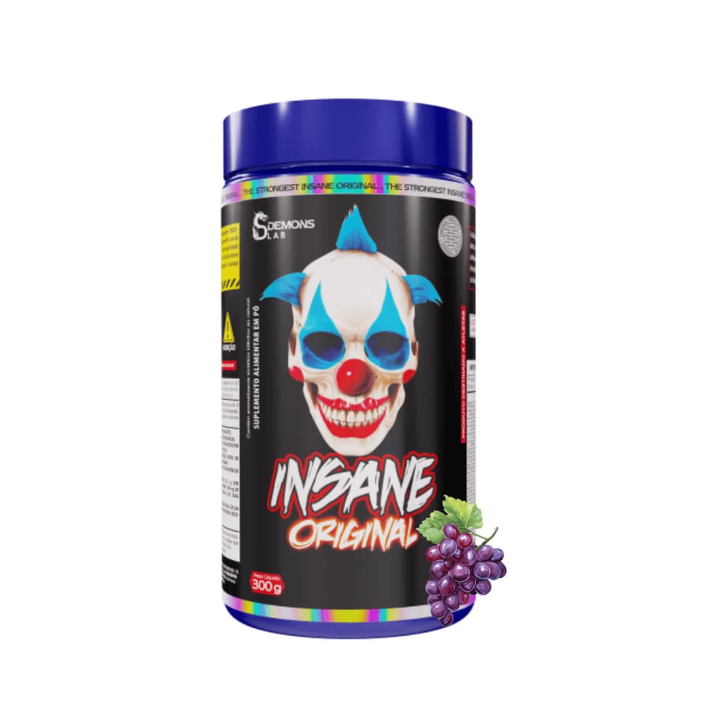 Insane Original 300 gr Demons Lab - Melhor Pré Treino 2026 - Pré Treino do Palhaço