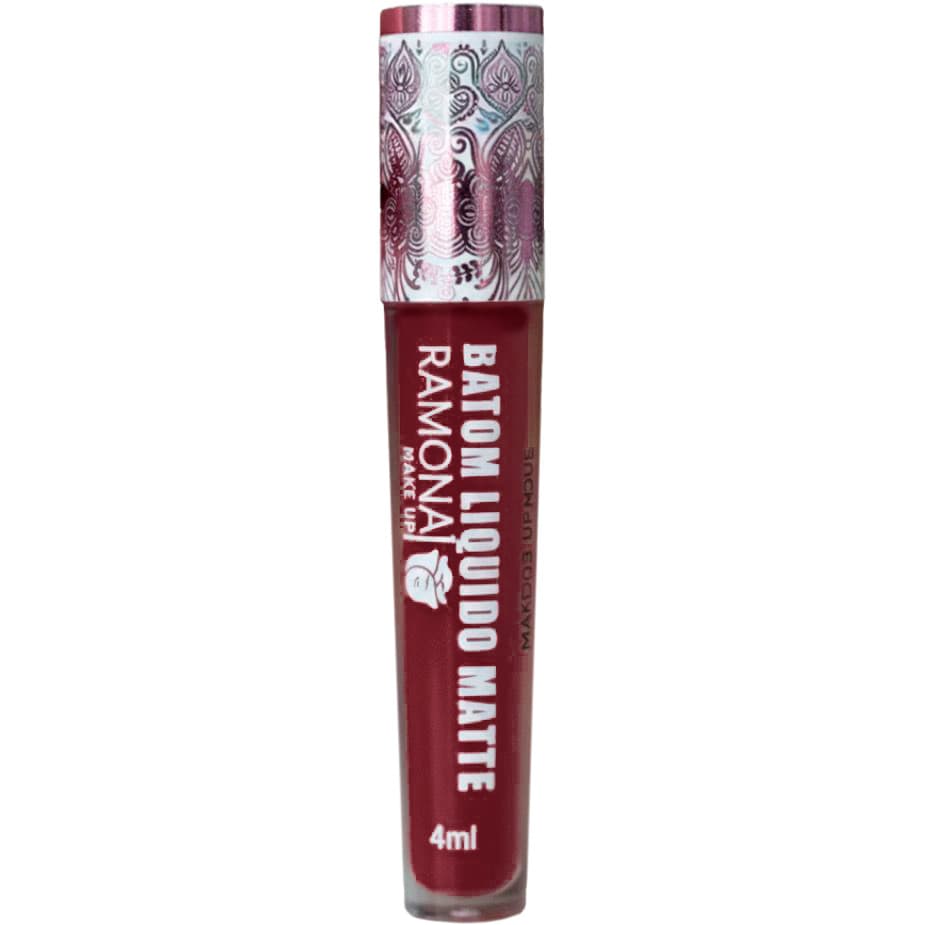 Batom Líquido Matte Cor 17 Verm. Desejo 4ml - Ramona Make Up