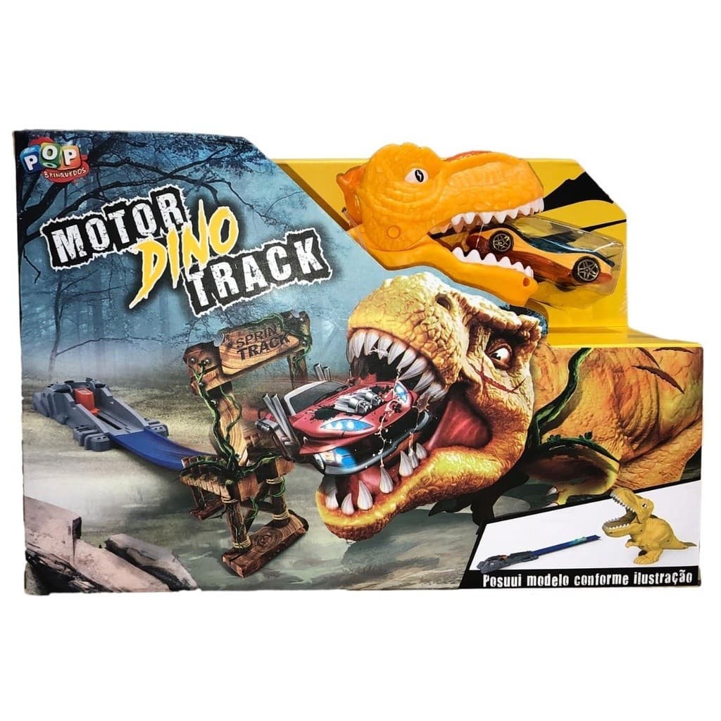 Pista de Corrida Dinossauro com Carrinho Veloz – Circuito Radical Infantil
