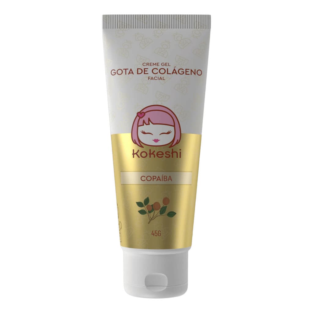 Creme Gel Hidratante Facial Gota De Colágeno Kokeshi 45g