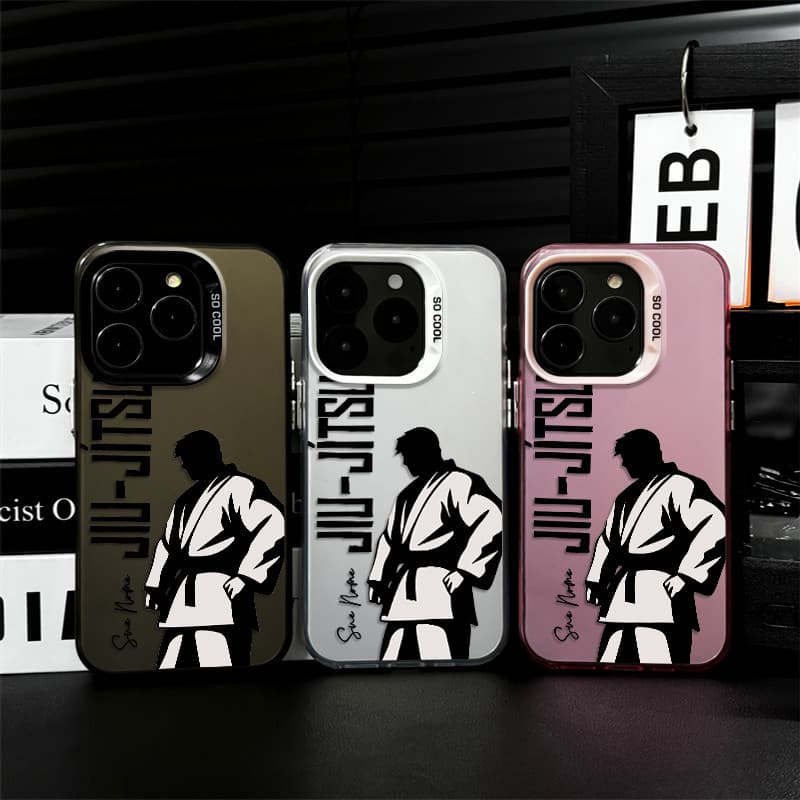 capinha de celular quadro JIU JITSU para Samsung A16 A15 A14 A13 A17 A07 A05 A55 A35 S24 Ultra S25 Ultra capinha