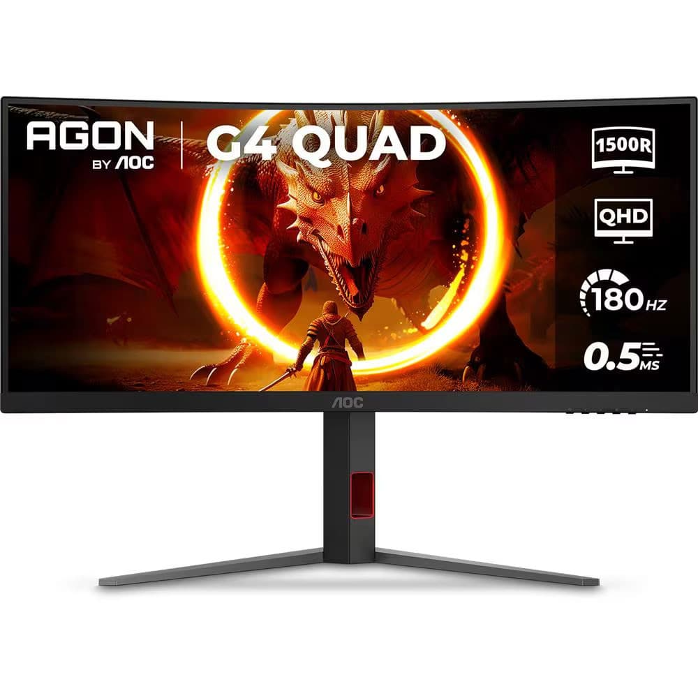 Monitor Gamer AOC Curvo U34G4C/57 WQHD/180Hz/34``