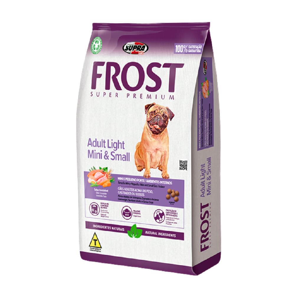RAÇÃO PARA CACHORRO FROST ADULTO LIGHT MINI & SMALL 15KG