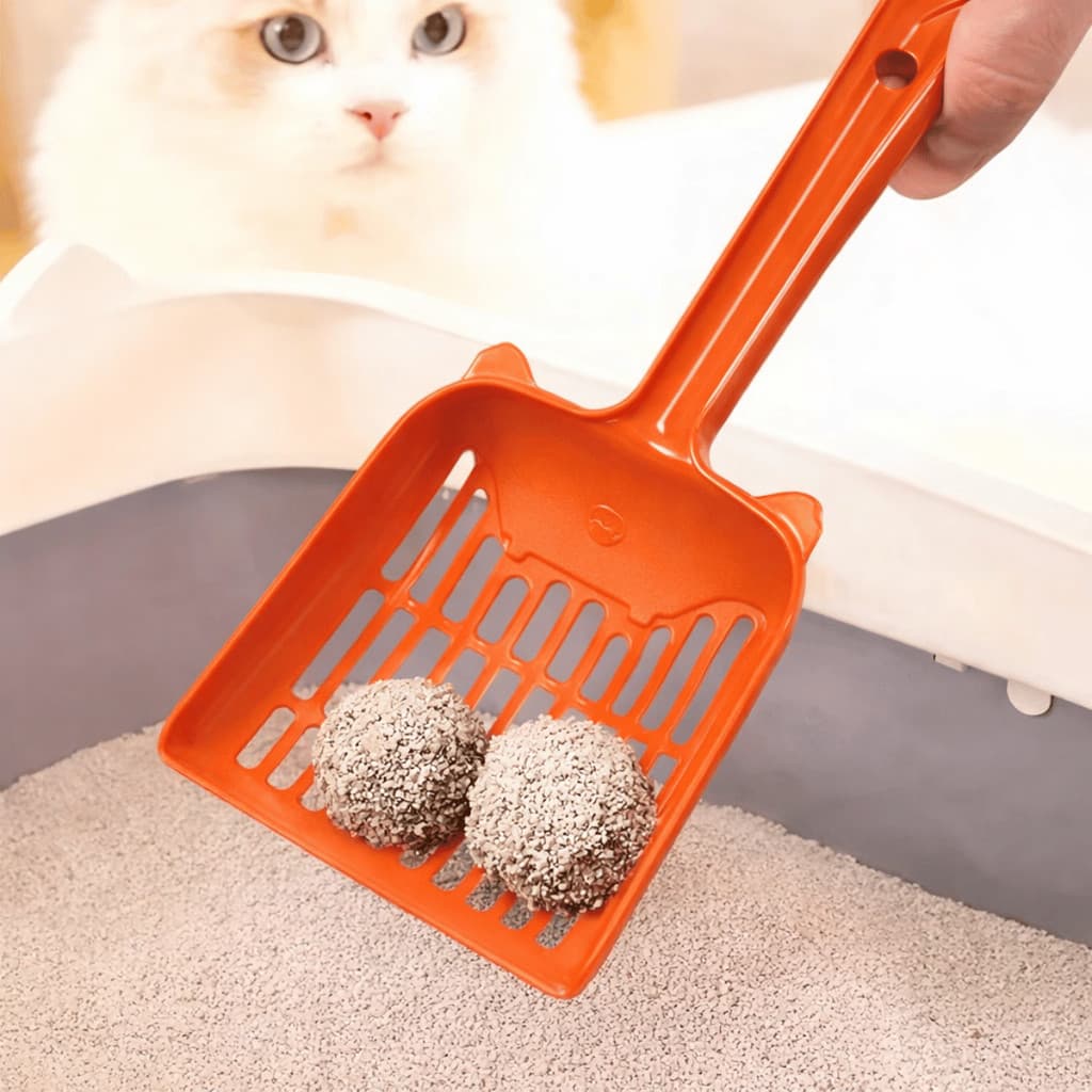 Kit 2 Pá Higiênica Pet 28cm Plástico - InterPonte / Gato Cachorro / Caixa Areia Sanitária Limpeza