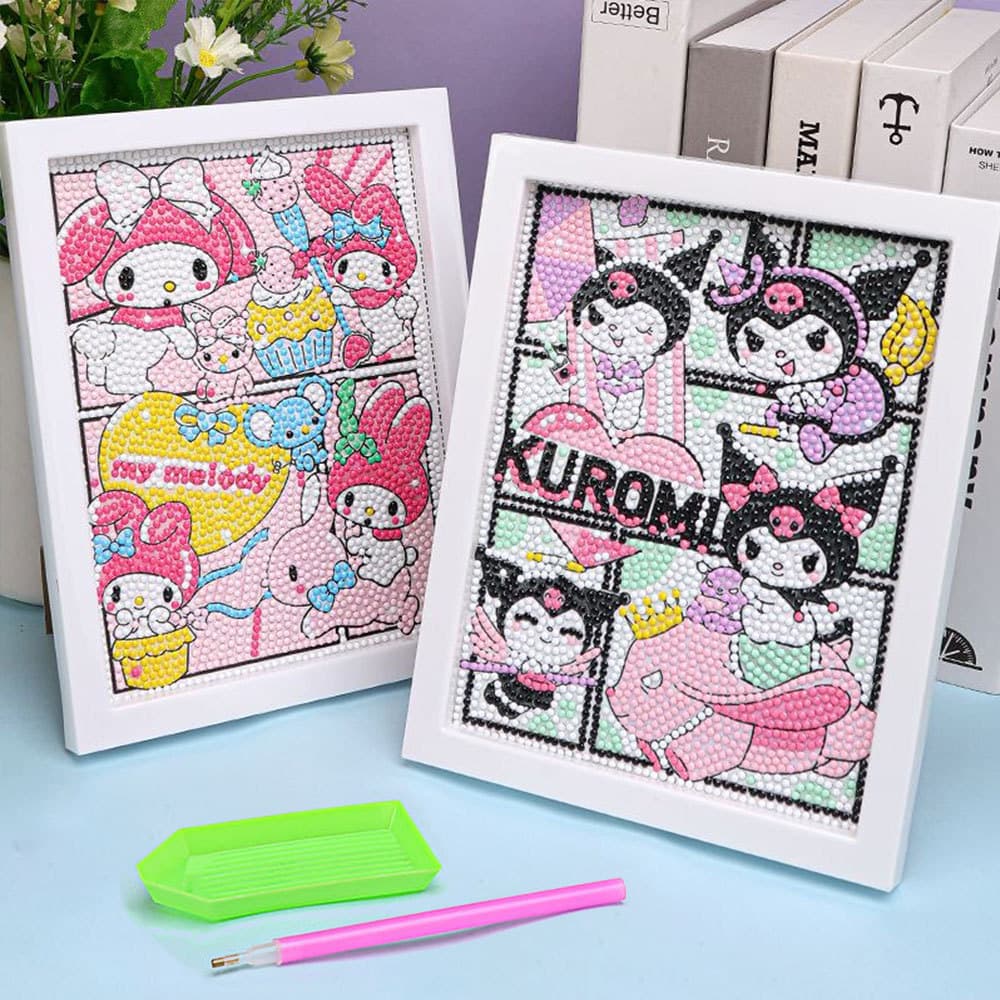Sanrio Pintura Diamante Olá Kitty Dos Desenhos Animados Mosaico De Completo 5D DIY Kits De Ponto Cruz Arte Decoração Par