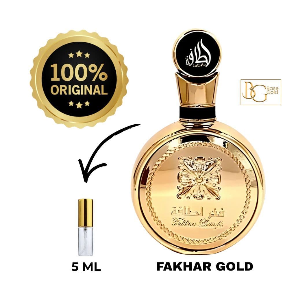 Perfume Árabe  Fakhar Gold 5ml Original Importado Árabe Masculino Luxo