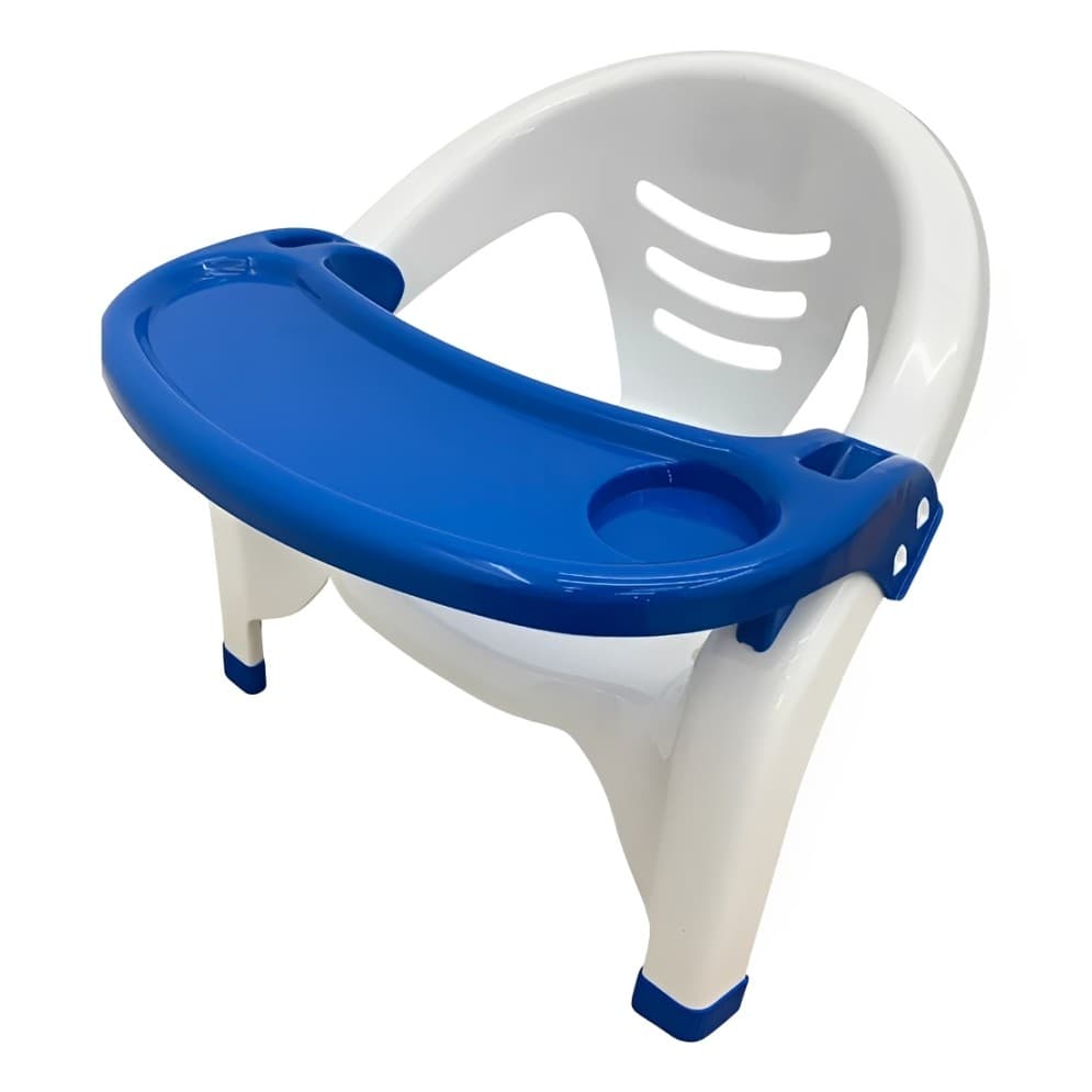 Cadeirinha Alimentação Infantil Portátil Azul Até 25 Kg Cadeira Azul Azul