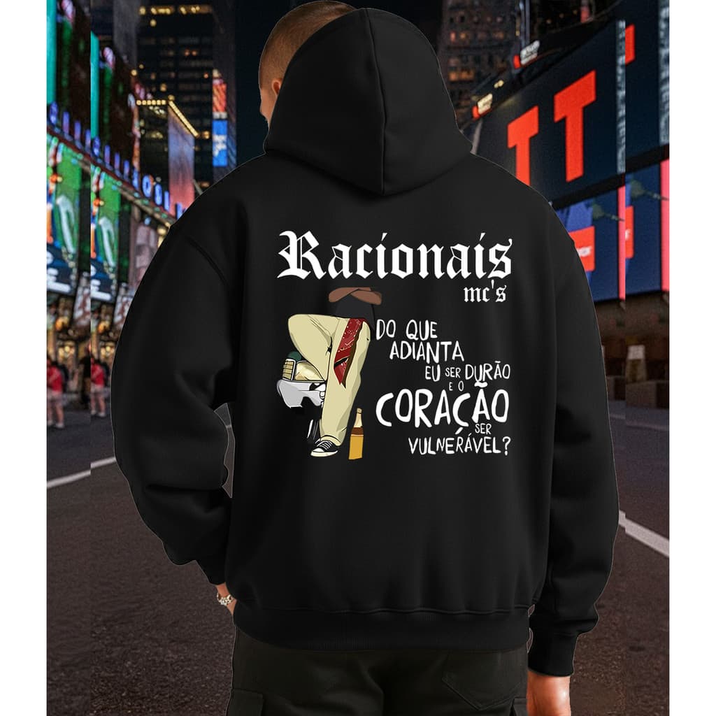 Casaco Moletom Capuz Blusa De Frio Do Que Adianta Ser Durao Racionais Unissex Premium Macio Estilo
