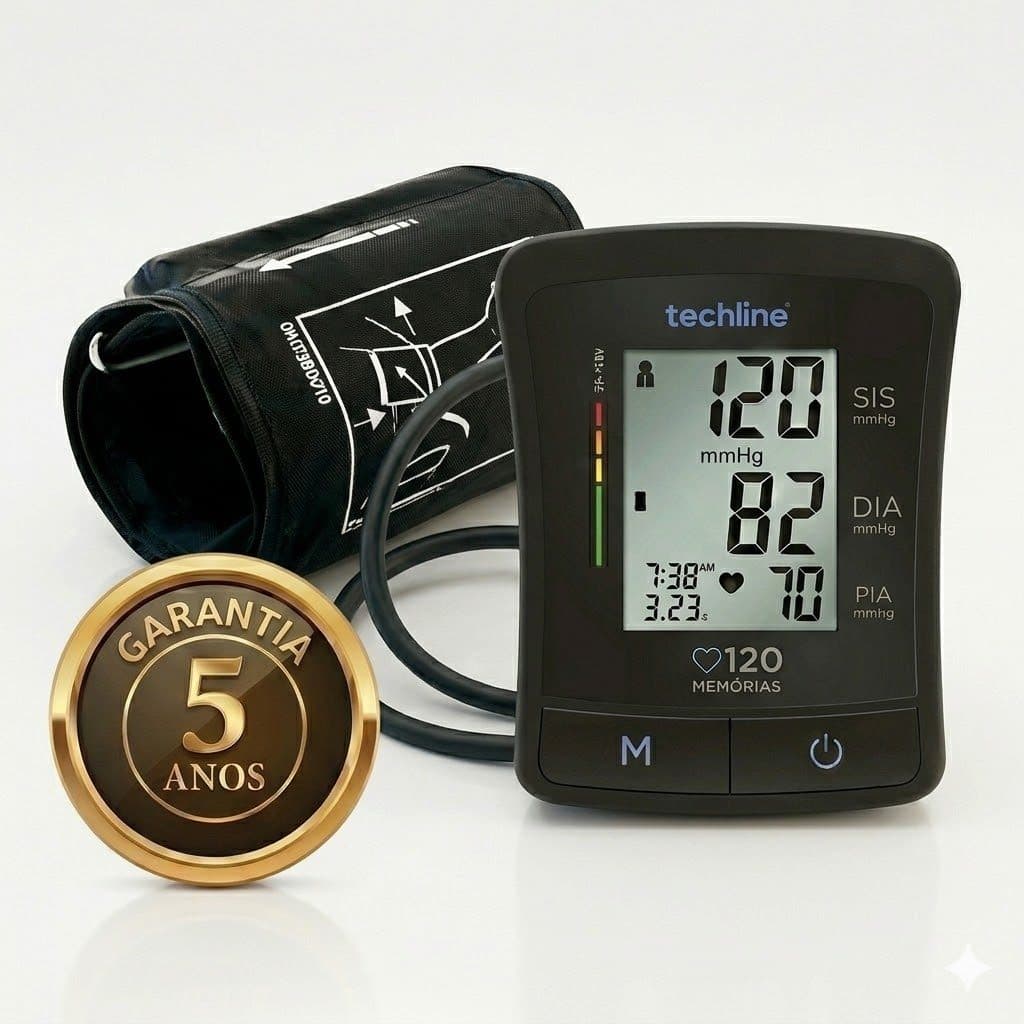Aparelho Pressão Braço Arterial Bp-1209 Techline