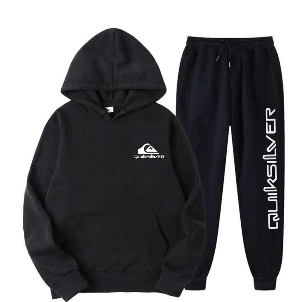 Conjunto Moletom Canguru e calça Quiksilver