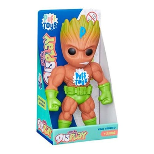 Boneco Puf Super Herói Baby Groot Brinquedo Vinil Articulado