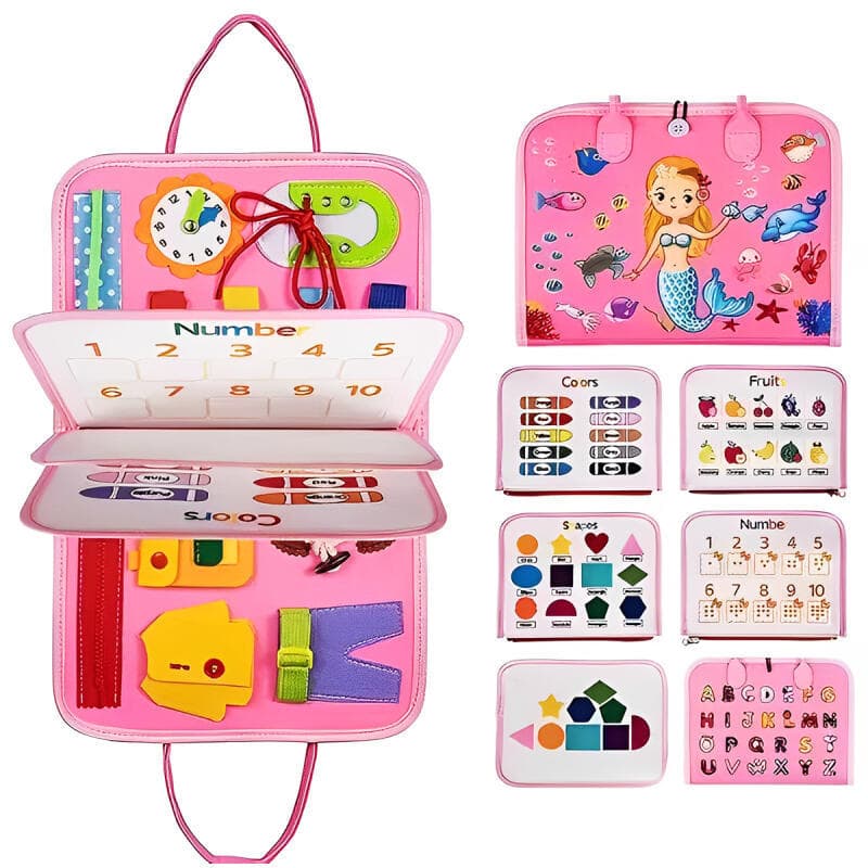 Maleta Educativa Infantil com Números e Cores Brinquedo Educativo Didático Crianças