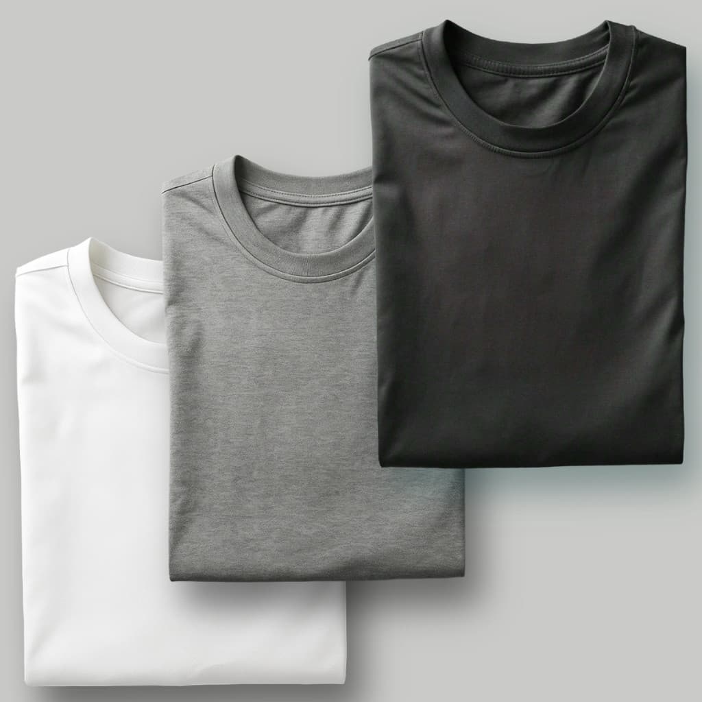 Kit 3 Camisetas Camisa Social Lisa Slim Básica Masculina 100% Algodão Cor Única Slim Fit Confortável