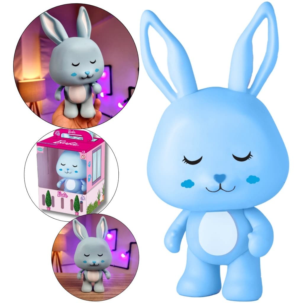Coelho Azul Boneco Pets Da Barbie Articulado Mattel Toys