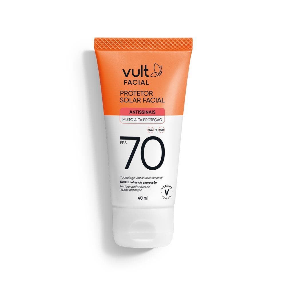 Protetor Solar Facial Antissinais FPS 70 40ml