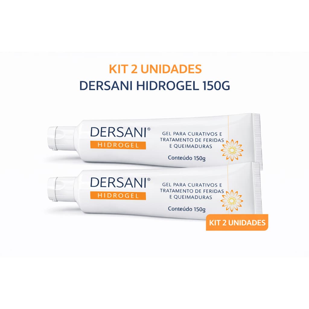 Kit 2x Dersani Hidrogel 150g | Gel para Curativos e Feridas | Uso Externo