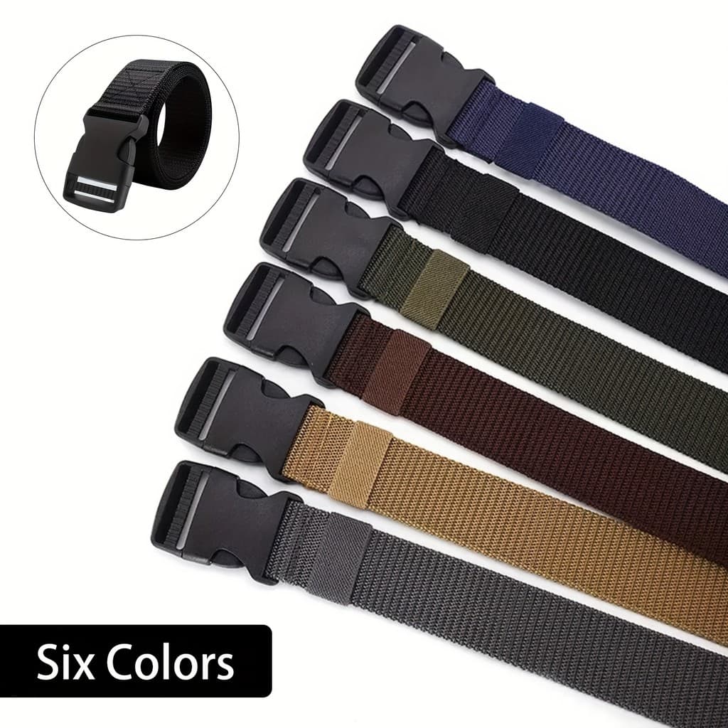 1pc Cinto Tático Unisexo, Cinto Multifuncional de Lona e Nylon, Cinto Versátil para Exterior