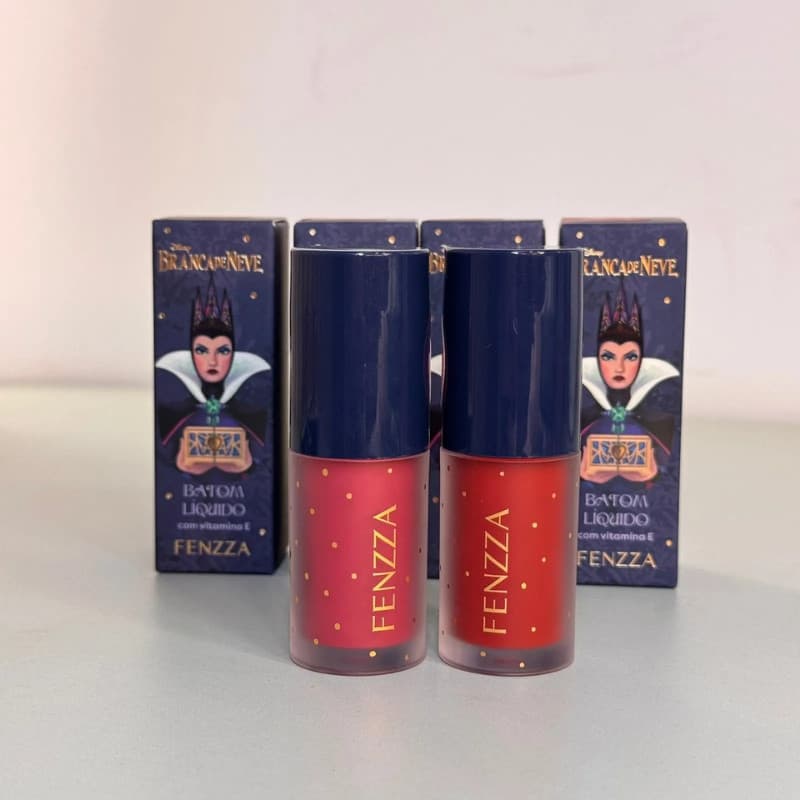 Batom Liquido Matte Disney Branca de Neve e Rainha Má Fenzza | Longa Duração