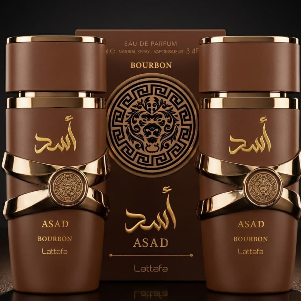 Kit De 01 Até 02 Perfumes Bourbon Asad Lattafa Masculino Alta Fixação Fragrância Árabe Importada