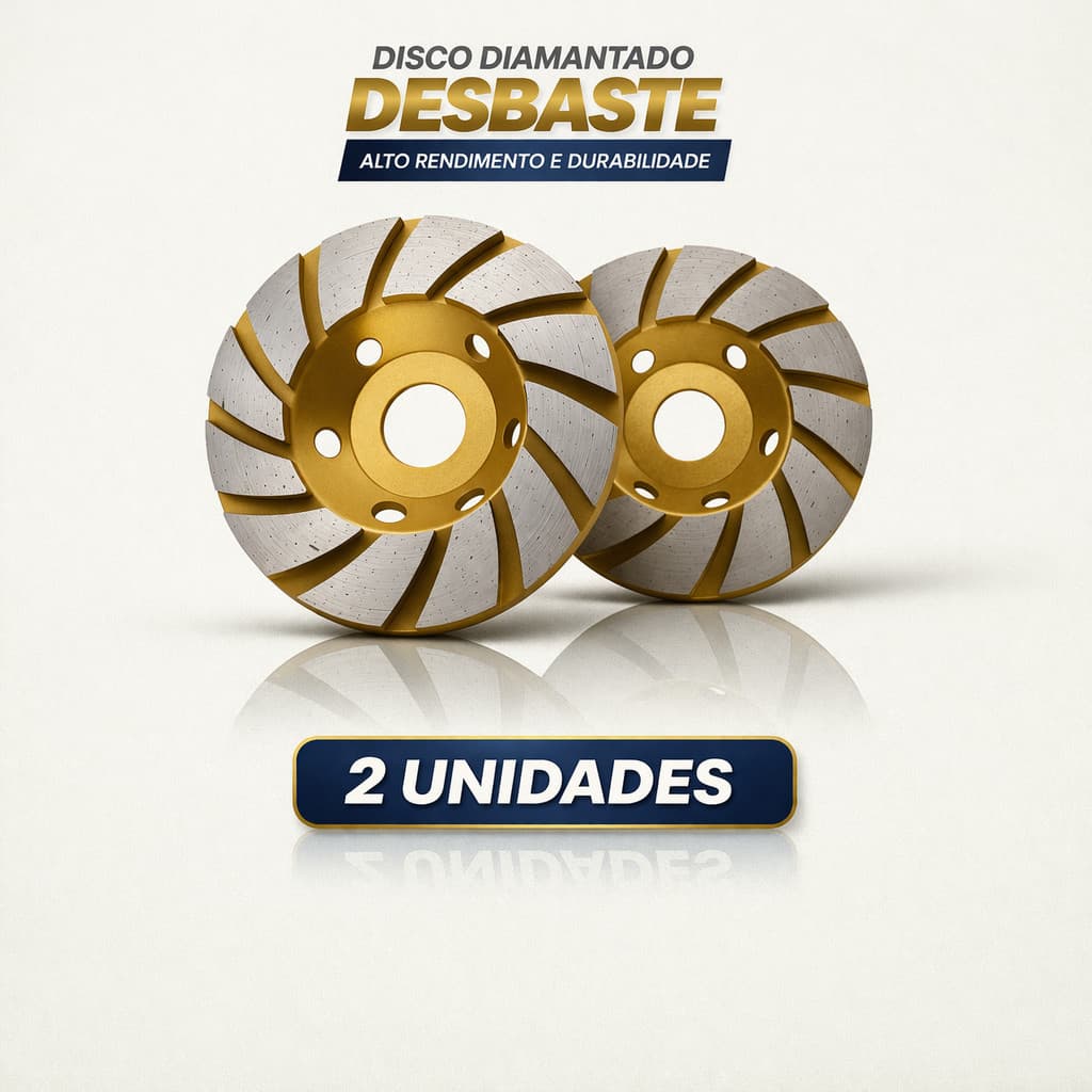 Discos Desbaste de Concreto  Diamantado  Corte Preciso Turbo  Alta Durabilidade  Esmerilhadeira