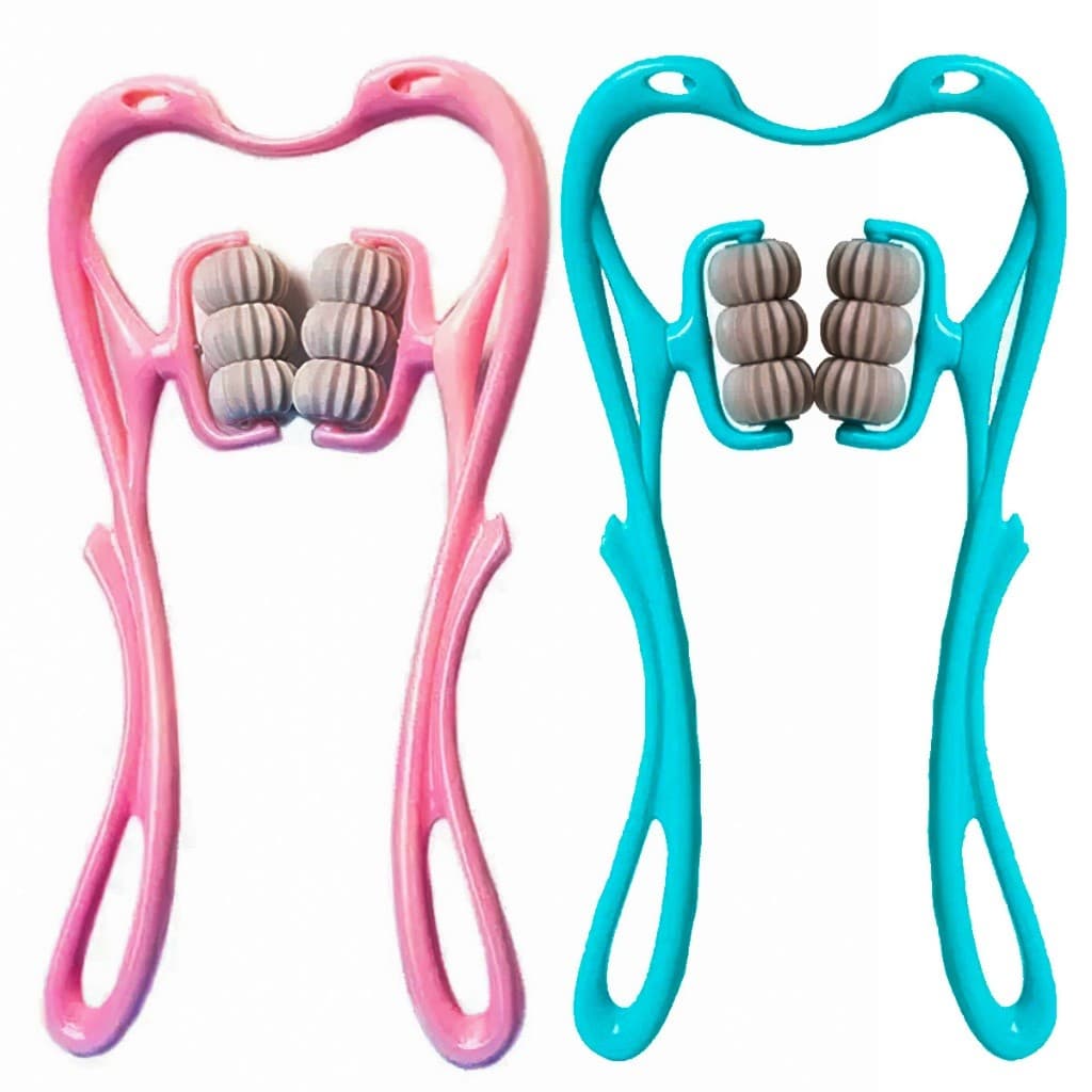 Rolo Massageador de Pescoço Manual Alivia Dores Musculares