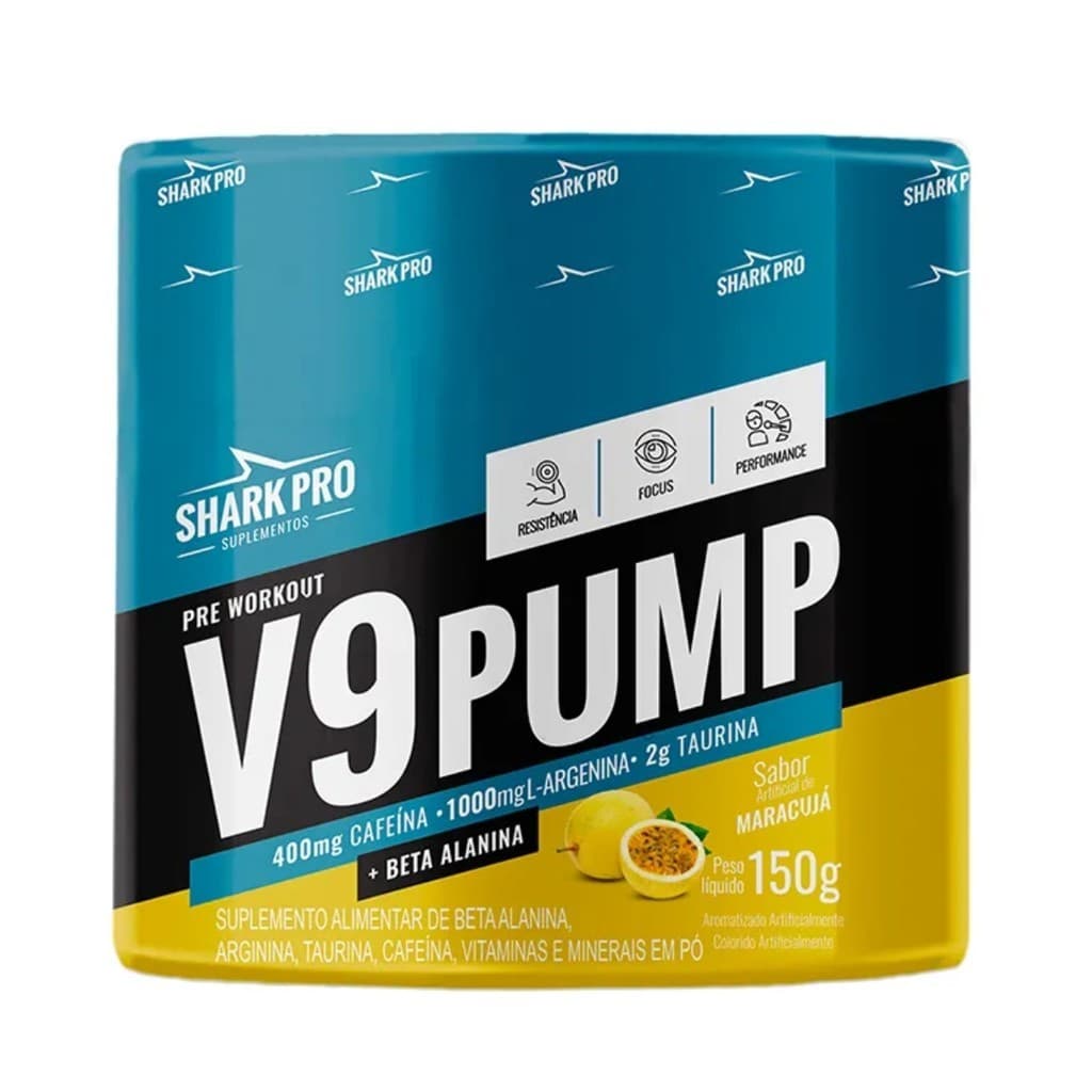 V9 Pump Pré Treino Pote 150g Shark Pro