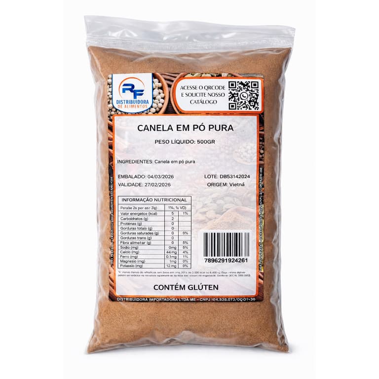 Canela em Pó 100% Pura - 500gr