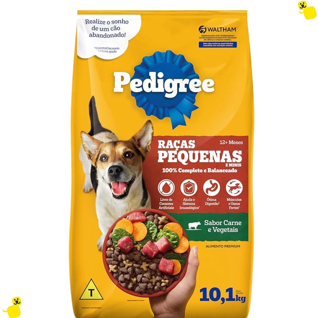 Ração para Cachorro Ração Pedigree Raças Pequenas ração cachorro 10kg Ração Cachorro Carne Vegetais