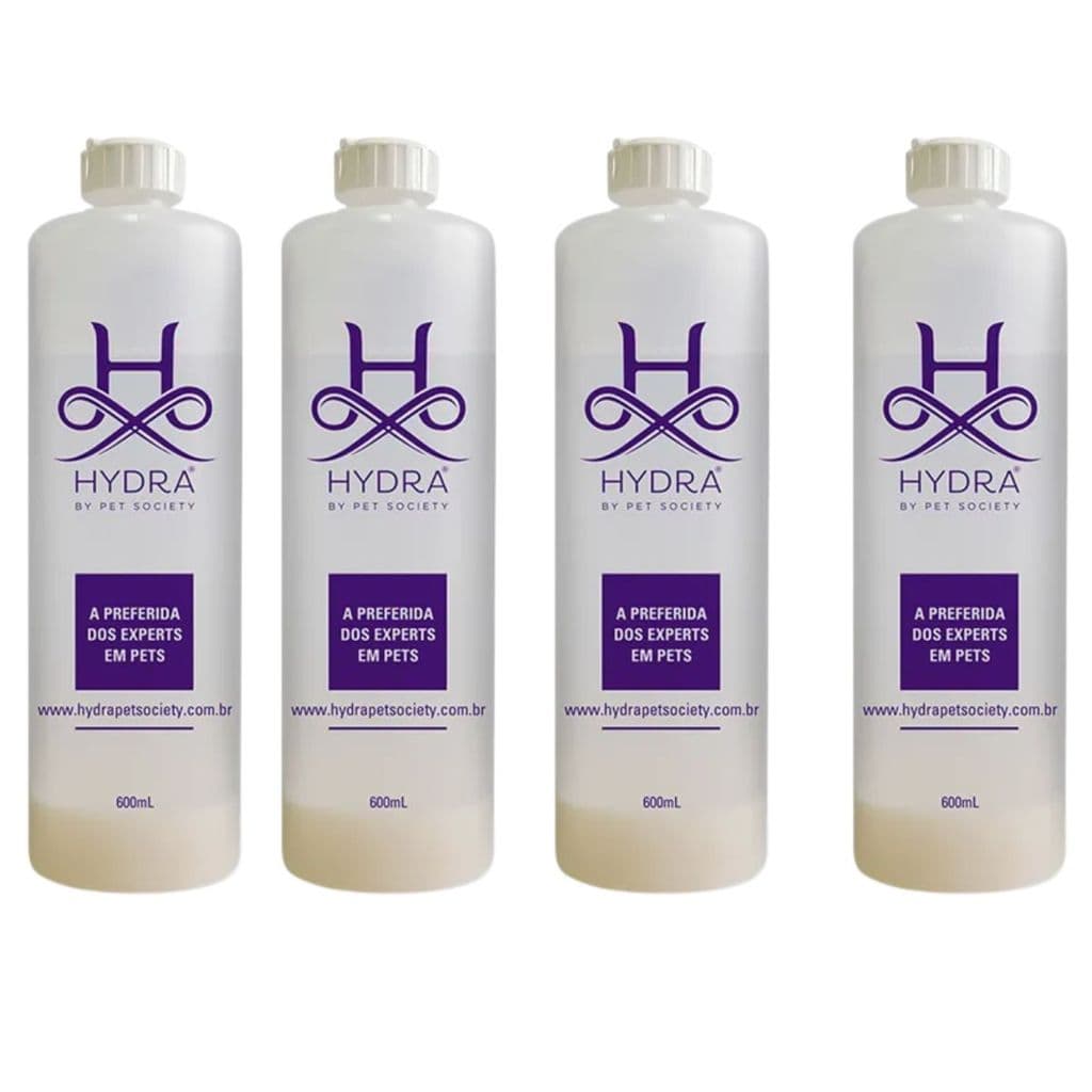 04 Frasco Diluidor para Shampoo e Condicionador Pet Society Hydra 600ML