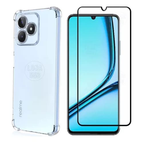 Kit Para Realme Note 50 / Realme C53 - Película 3d + Capa Tpu