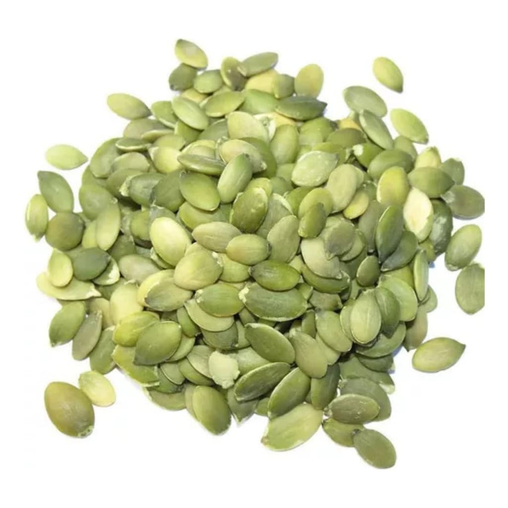 Semente de Abóbora Sem Casca 1000 Unidades Crua Natural Sem Sal Snack Saudável Proteína Fibras