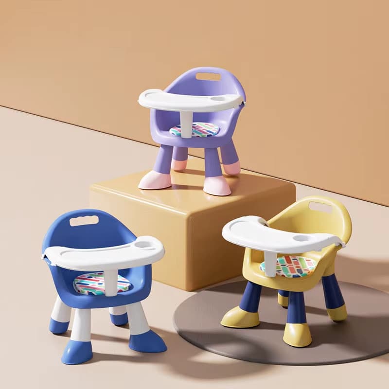 Cadeirinha De Criança Multiuso Modern Design Baby Jantando Cadeira com Encosto Plástico para Uso Familiar