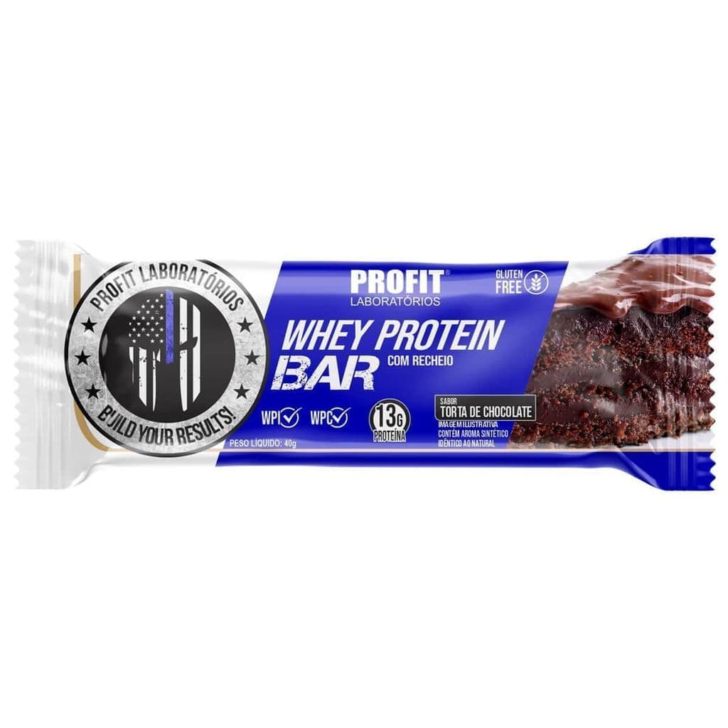 Whey Protein Bar - 1 Unidades 40g Torta de Chocolate - ProFit