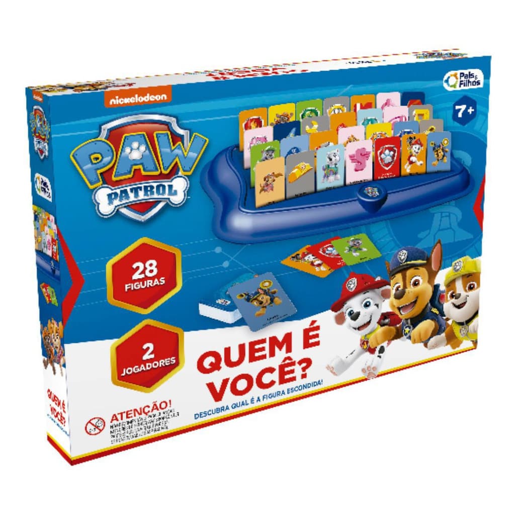 Jogo Quem É Você Patrulha Canina Pais Filhos Jogo Quem Sou Eu Infantil Tabuleiro Adivinhação Família Educativo