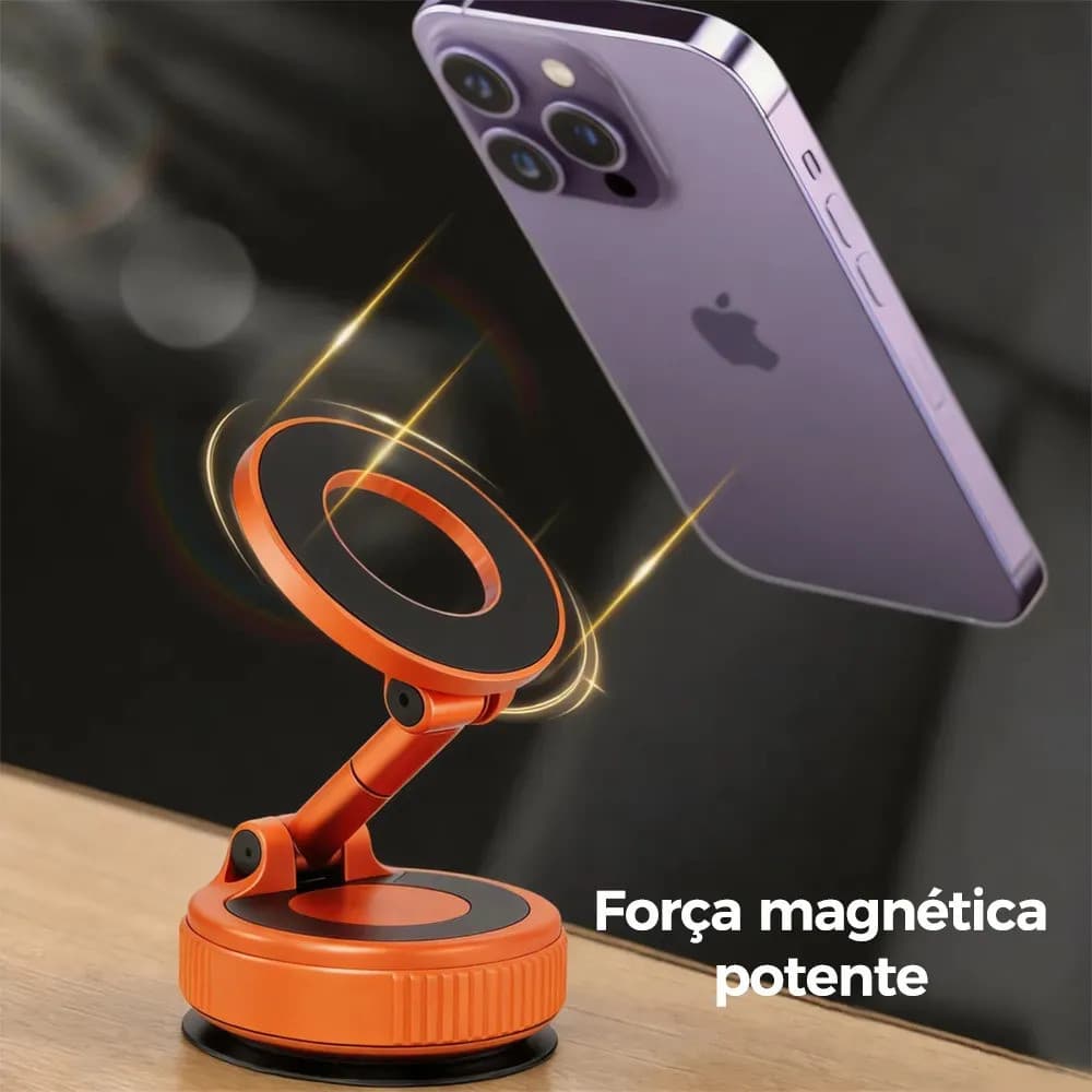 360 ° Suporte Magnético Dobrável Para Telefone , De Sucção A Vácuo Carro , Mesa , Banheiro-Ajuste
