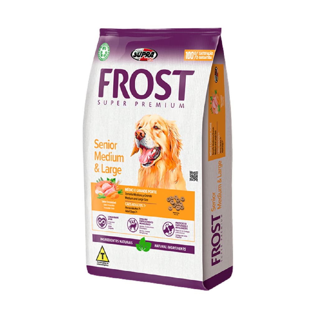 RAÇÃO PARA CACHORRO FROST SENIOR IDOSO MEDIO E GRANDE 15KG