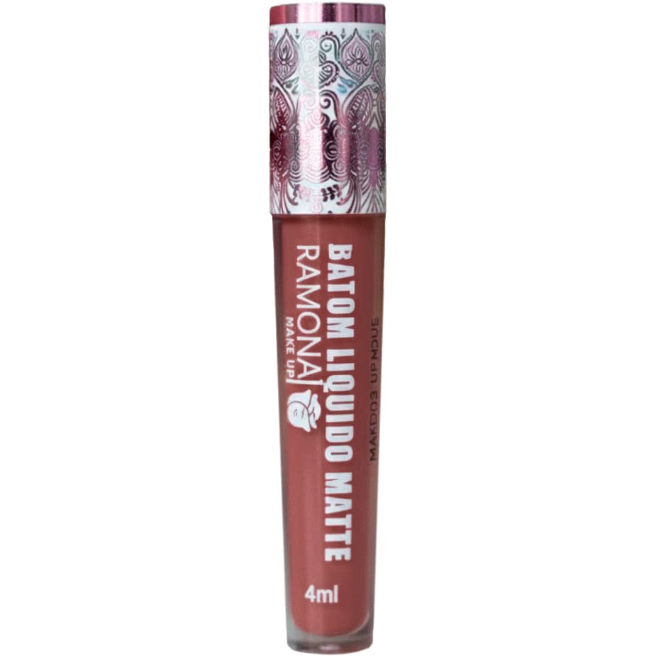 Batom Líquido Matte Cor 28 Marsala 4ml - Ramona Make Up