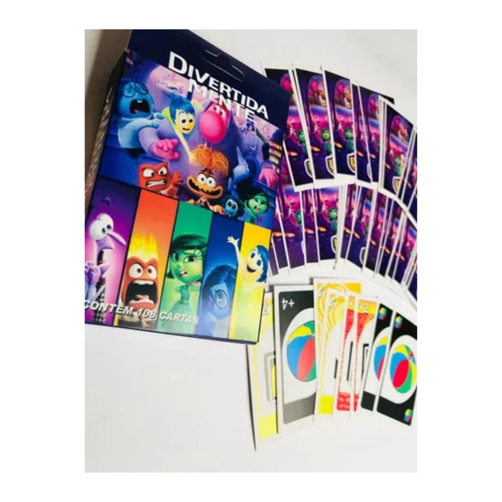 Jogo Uno Divertidamente 2 cartas Mattel Diversão Para Toda Família Completo Envio Imediato