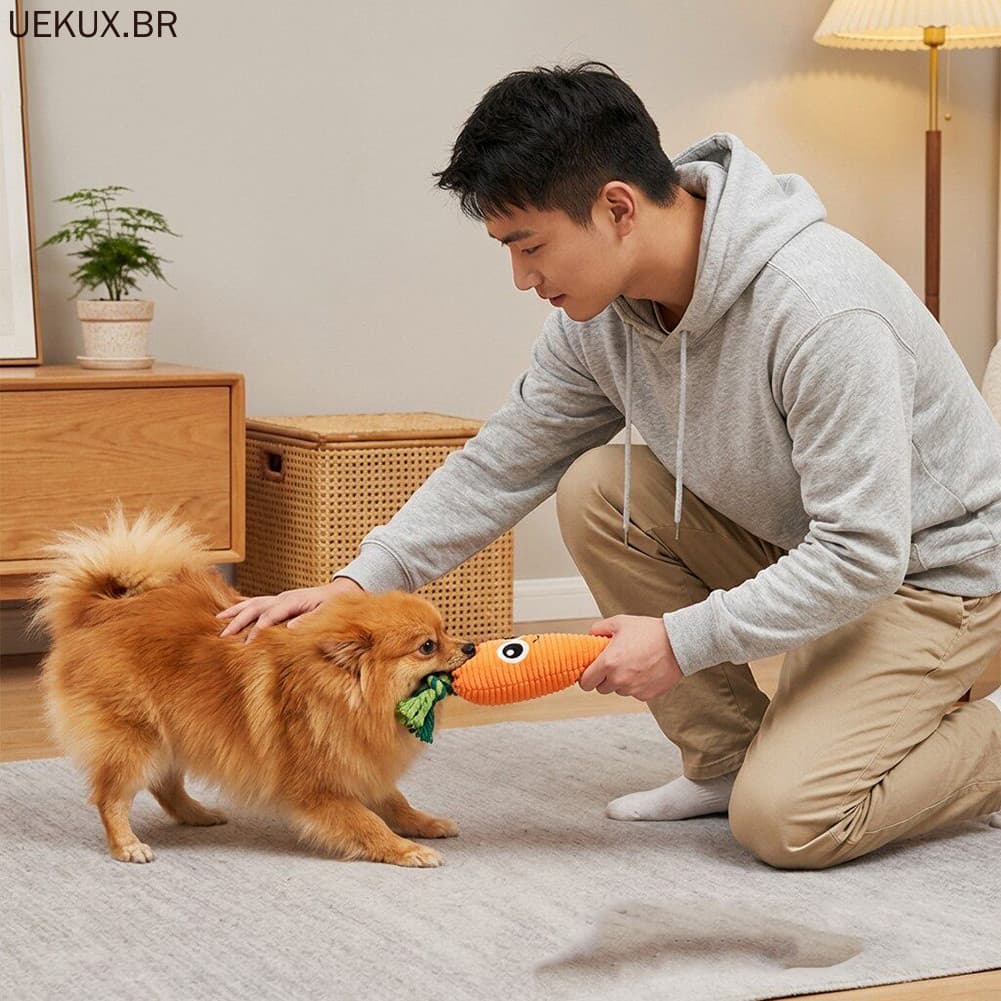 Foodie Enfrenta Cenouras Fofas Brinquedo Para Cachorro De Pelúcia Estridente Brinquedos Interativos Cães