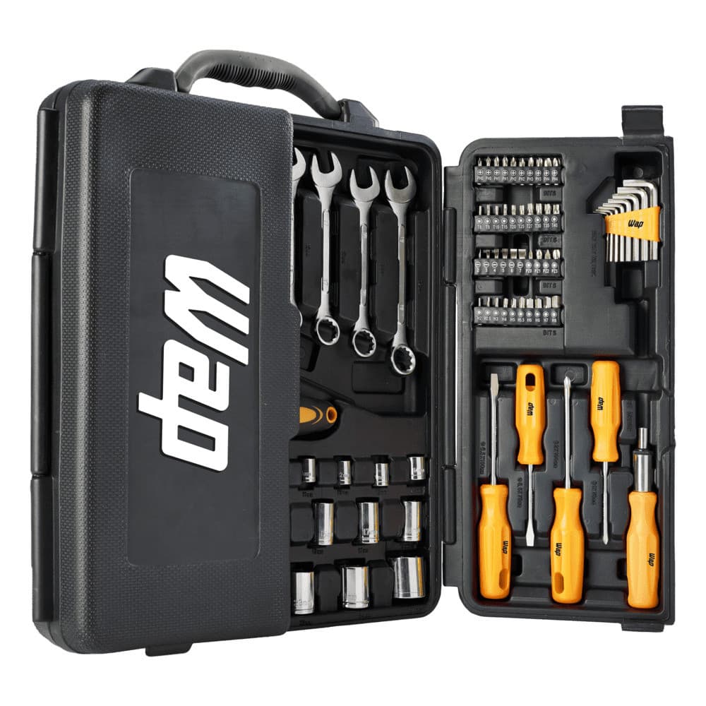 Kit De Ferramentas Wap 110 Peças Wf M110 Completo Profissional Maleta