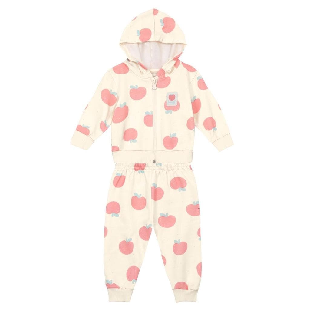 Conjunto bebê menina em moletom Brandili Baby