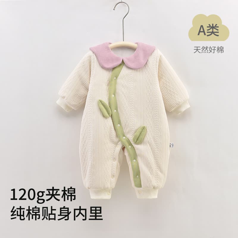 Roupas de bebê outono inverno roupas macacão pequeno mês idade menina bebê moda macacão cem dias outono Outing roupas