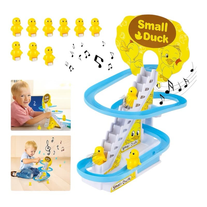 Brinquedo Infantil Pista Dos Patinhos Com Luzes Educativo