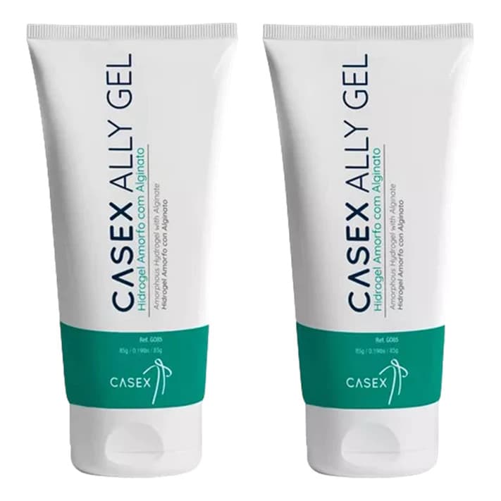 Casex Ally Gel Pomada Hidrogel Com Alginato 85 Ml KIT C/2 UN