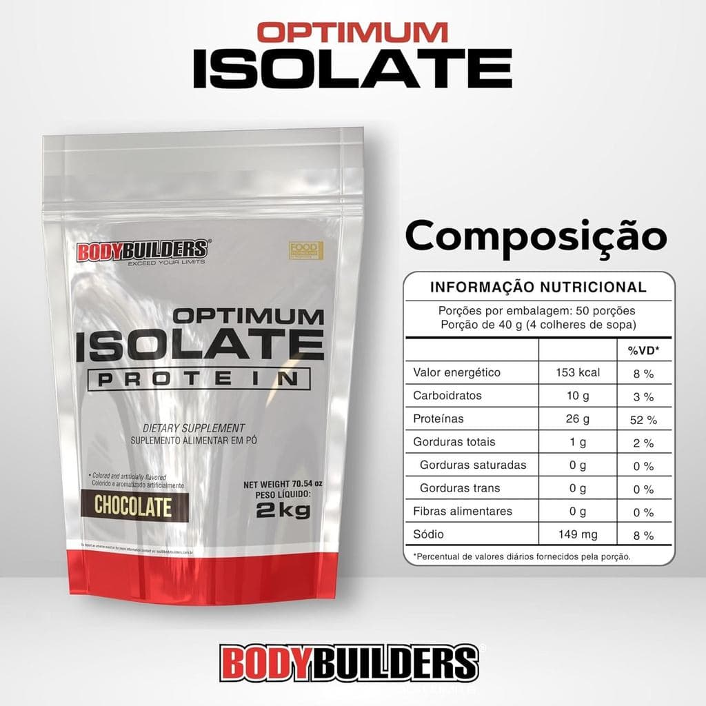 Bodybuilders Isolate Whey Protein - Chocolate 2kg