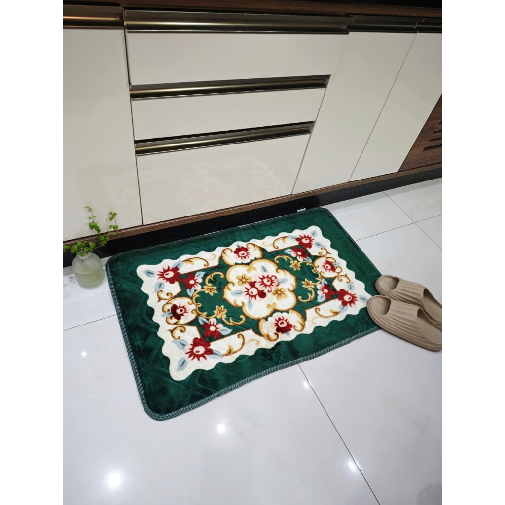 Tapete Floral 60cm x 90cm Geometrico Antiderrapante Para Quartos, Sala Boa Qualidade Top