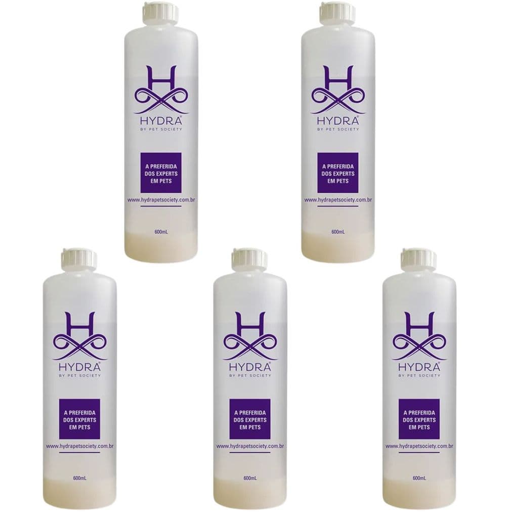 05 Frasco Diluidor para Shampoo e Condicionador Pet Society Hydra 600ML